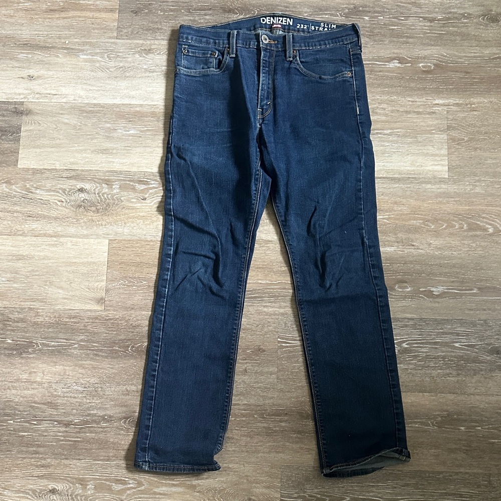 Denizen from Levi's Men's Dark Blue Slim Straight Jeans 32x30